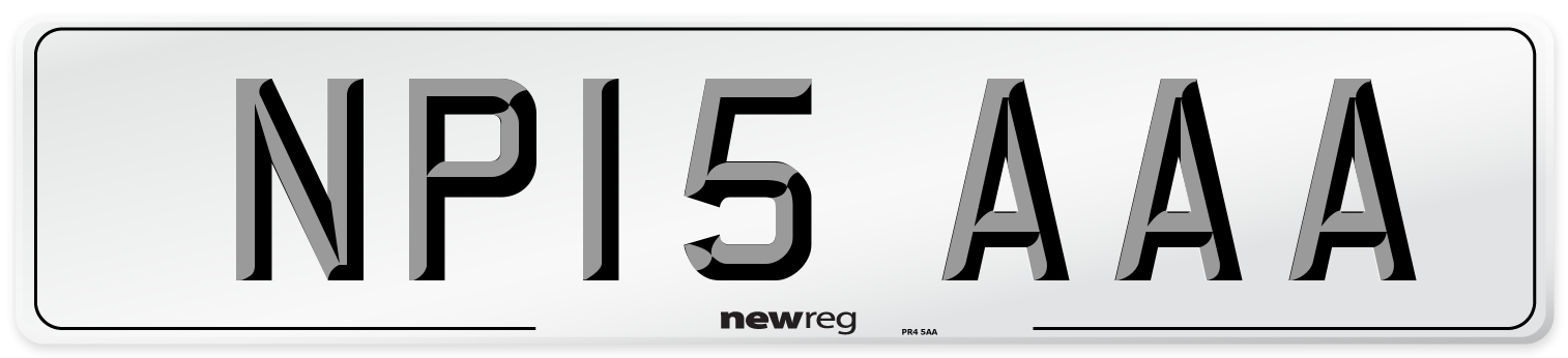 NP15 AAA Number Plate from New Reg